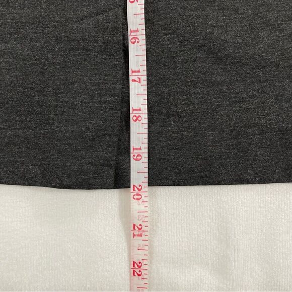J. Jill Medium 33” Gray Pull-On Pencil Skirt Length- 4.5” Slit - Picture 5 of 11
